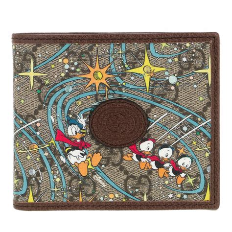 gucci wallet donald duck|Disney x Gucci Donald Duck card case wallet.